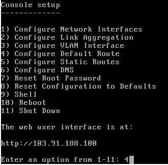 FreeNAS Config Static IP