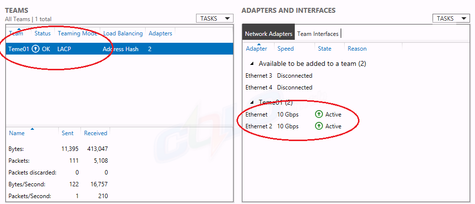 Windows 2012 Teaming