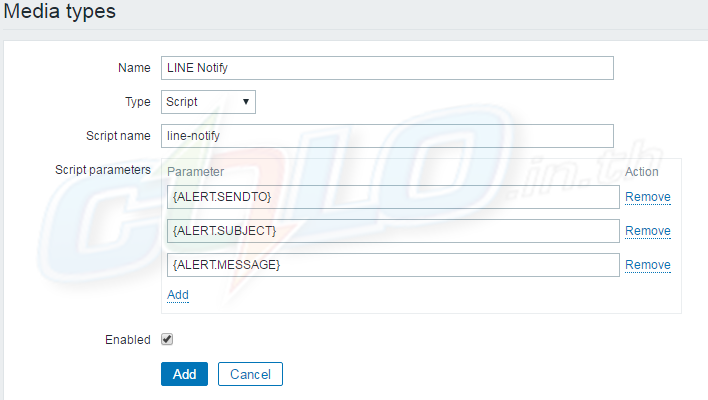 Zabbix LINE Notify