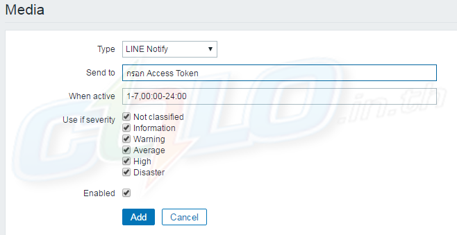 Zabbix LINE Notify